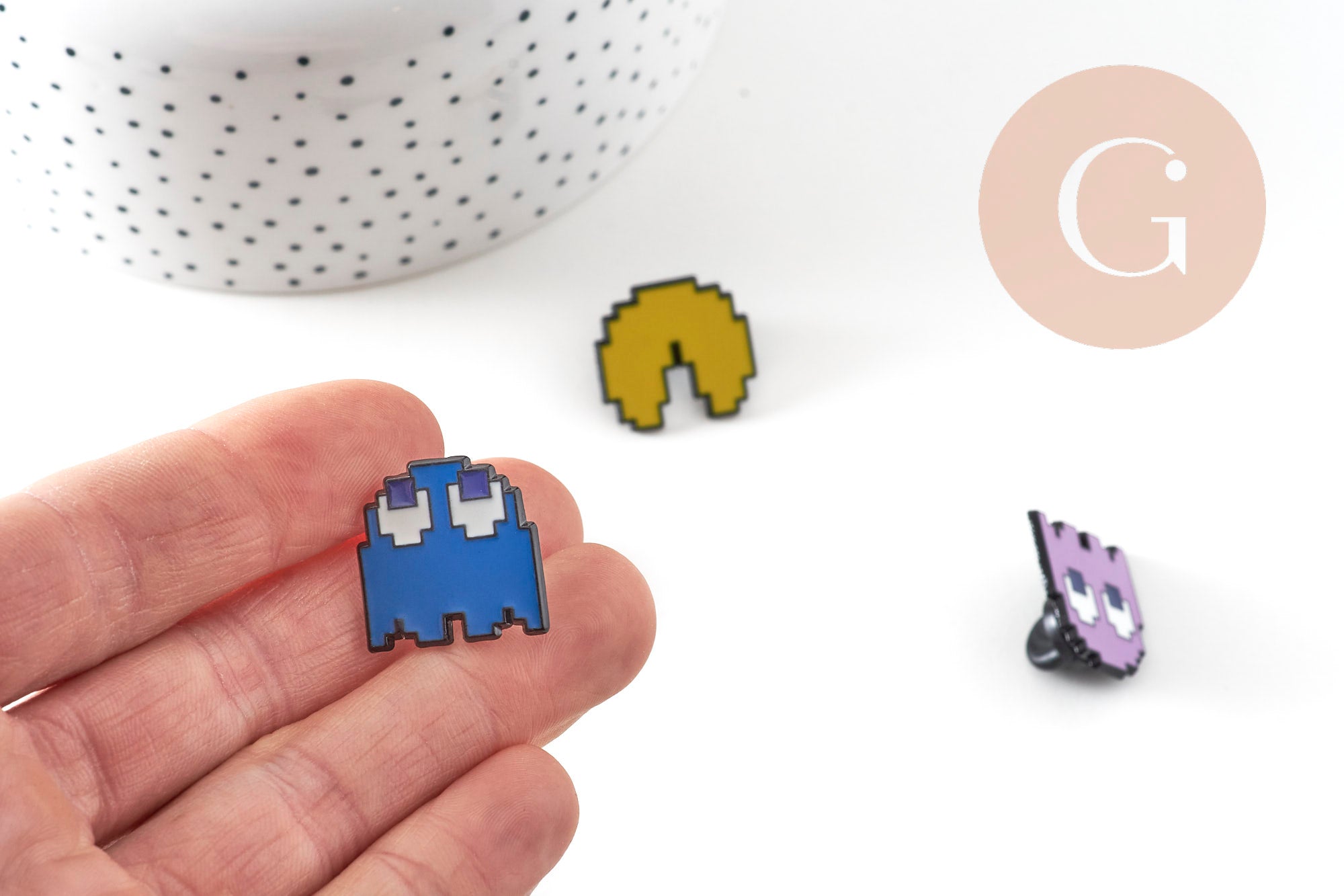 Broche pins Pac-Man Fantôme, x1 (G11074)