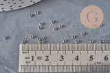 Crimp Beads Washer Round 316 Stainless Steel Platinum 1.9mm, x50 (G11210)