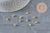 Rubber bail for golden brass pendant 6.5x3.5mm, x10 VALID