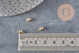 Rubber bail for golden brass pendant 6.5x3.5mm, x10 VALID
