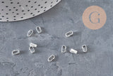 Large 5.5mm 304 Stainless Steel Silver-Plated Bail, x10