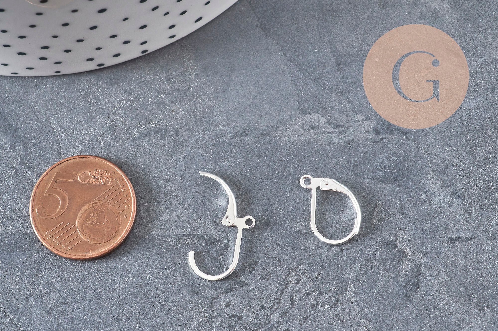 Stainless Steel Oval Leverback Earring Findings 316 Silver Plated 15mm, x10 (G11184)
