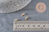 Gouttes finition laiton brut 8mm, x50 (G11282)