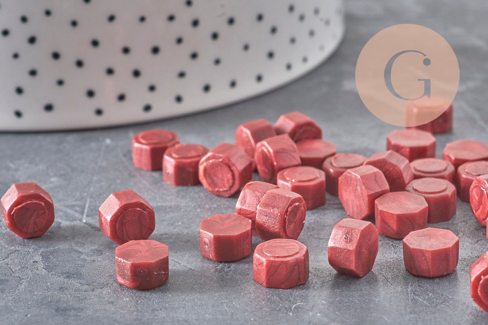Gránulos de cera color burdeos para sellar, material para la creación de sellos personalizados para sellos e invitaciones de boda DIY, x100 (G3281)
