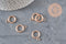 Rose gold IP 304 stainless steel OT loop clasp 19mm, x1 (G11351)