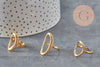 PHOTOS TO BE REDONE VARIATION TO BE TAKEN Oval ring 304 stainless steel gold IP Size 57, x1 (G11154) VALID
