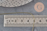 Chaine fine serpent laiton bronze 1mm, x 5mètres (G11334)