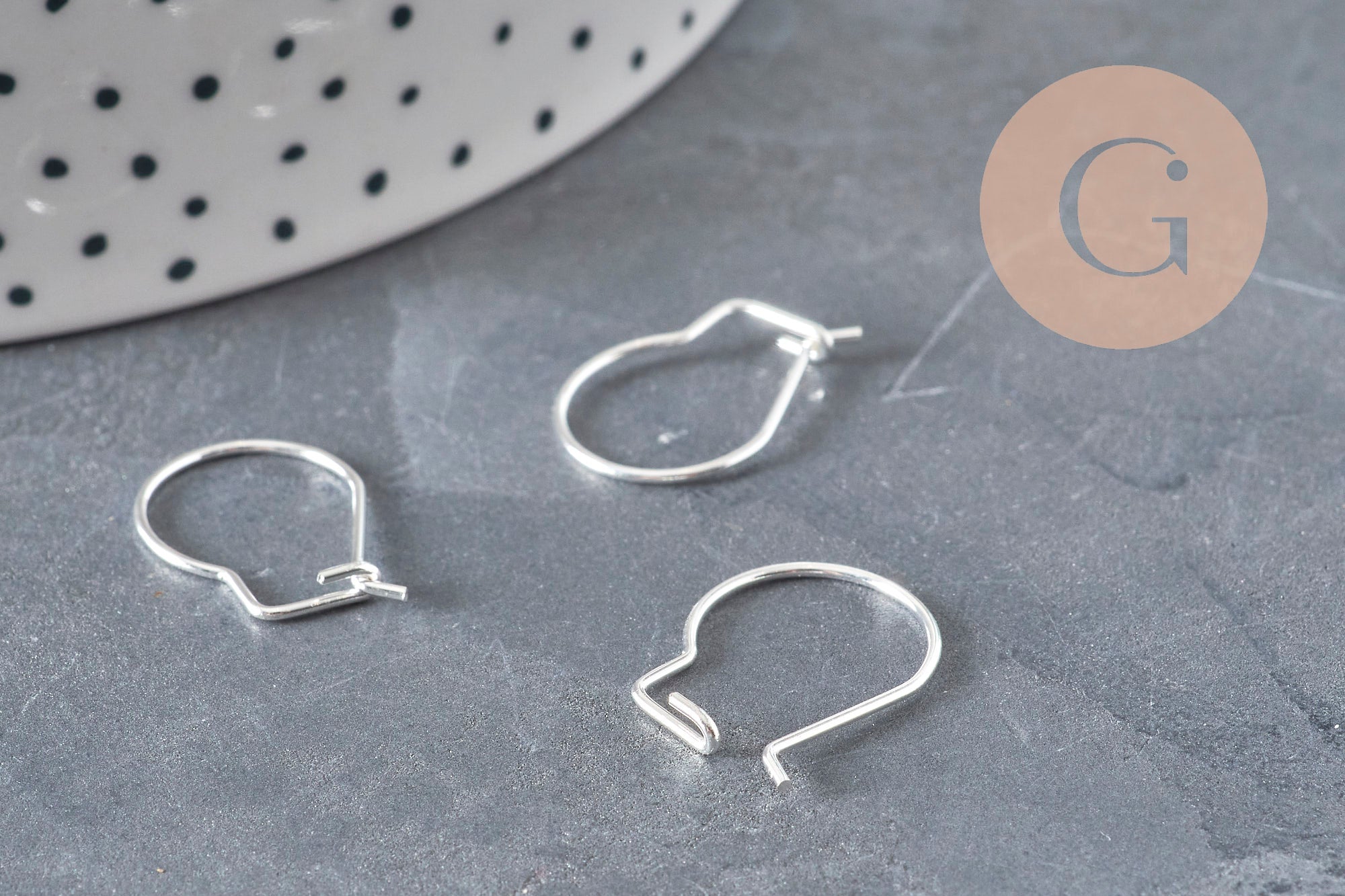 304 Stainless Steel Creole Hoop Earrings, Silver Plated, 18mm, x10 (G11271)