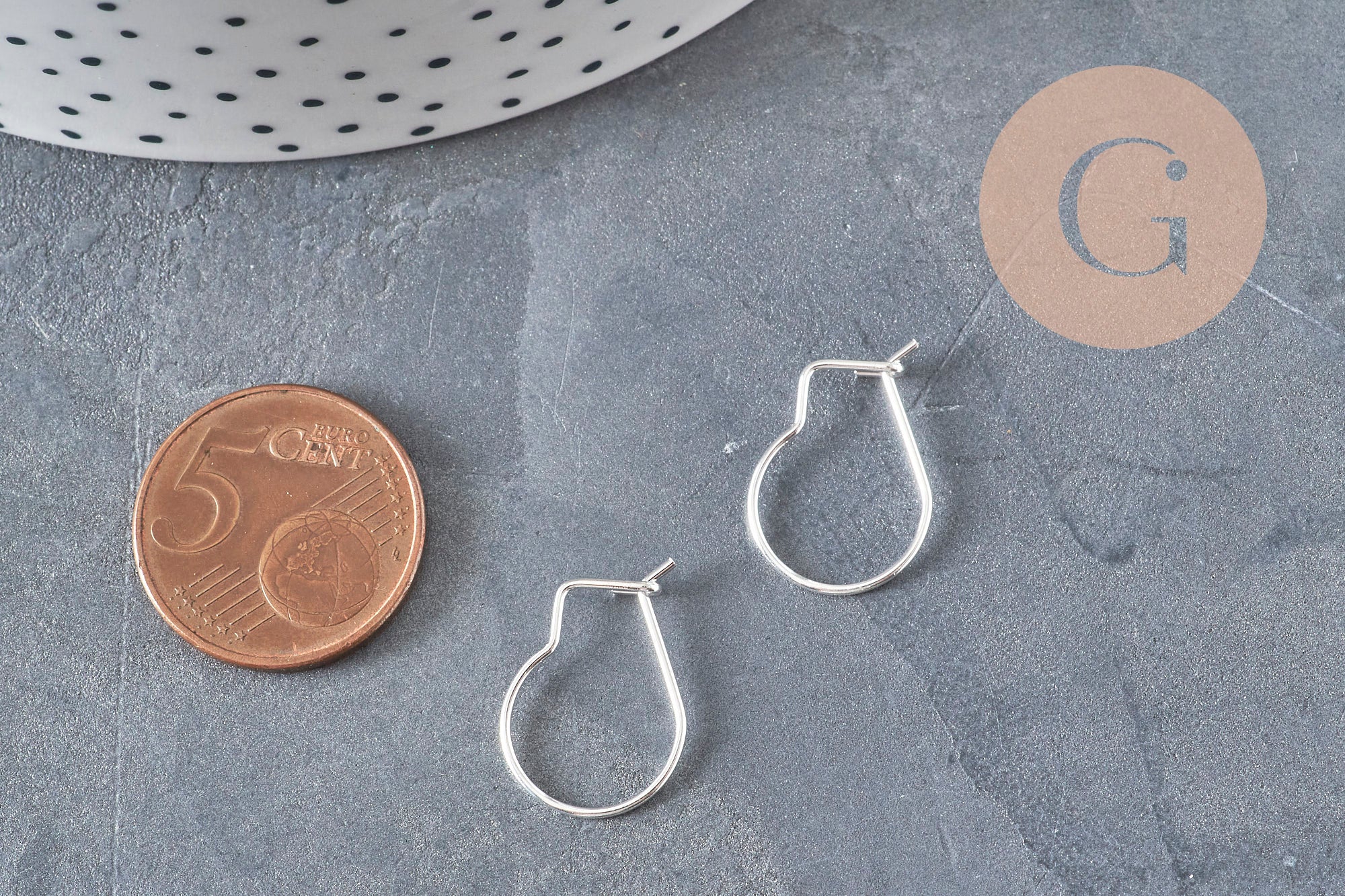 304 Stainless Steel Creole Hoop Earrings, Silver Plated, 18mm, x10 (G11271)