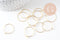 Anneaux créoles acier inoxydable doré 20mm (G6314)