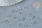 Anneaux de jonction ronds acier 304 platine inoxydable 4mm, x1gr (G9145)