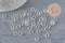 Silver round stainless steel jump rings 8mm-1.2mm, x50 (G11216)