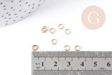 Anneaux de jonction ronds ouverts laiton brut 3x0.5mm, x1gramme (G8344)