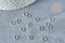 Anneaux ronds acier inoxydable platine 6mm, x5gr (G8152)
