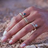 Bagues réglables dentelle laiton brut 19mm, x1 (G0510)