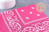 Bandana motif Cachemire Polyester 55cm, x1 (G10691)