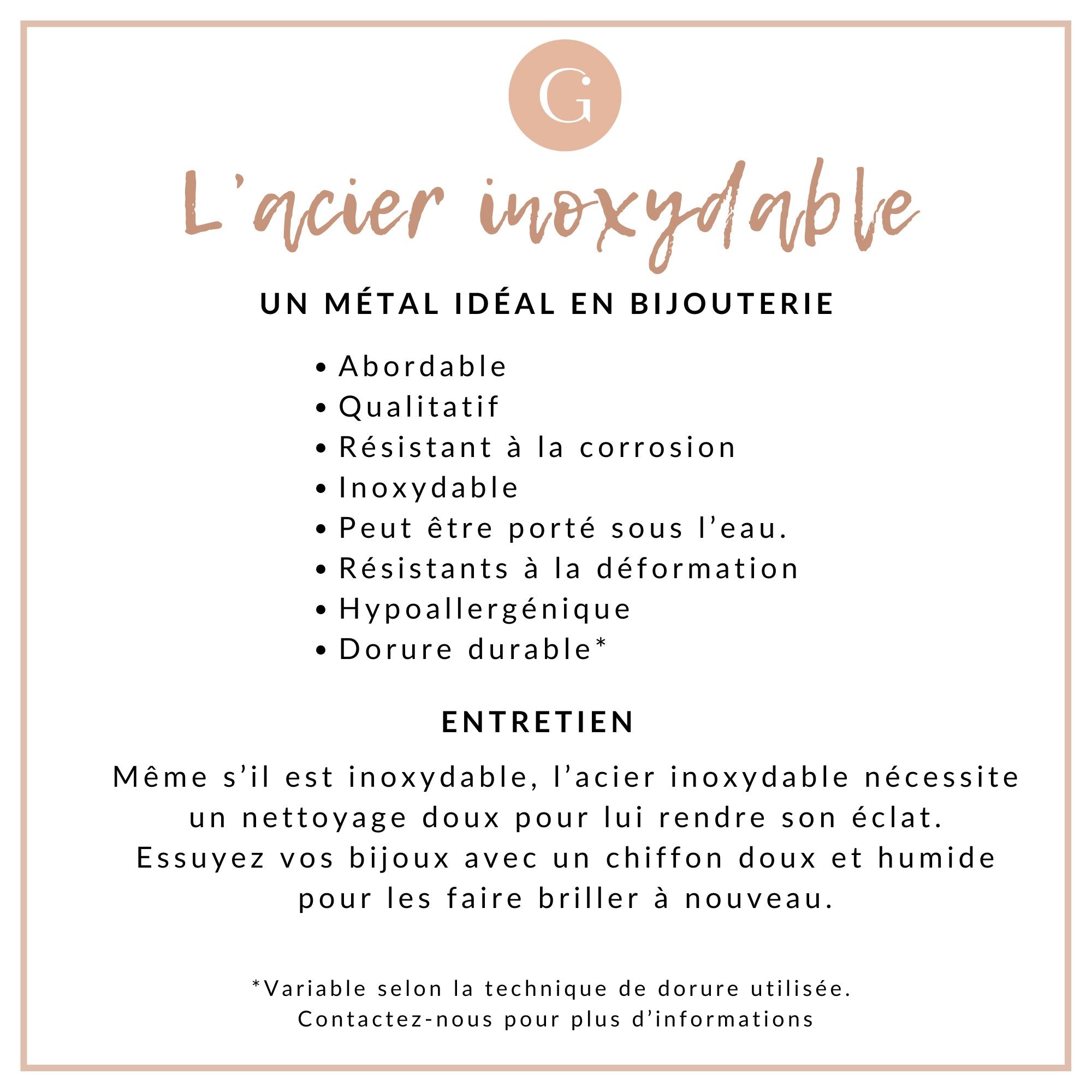 Base de bracelet ajustable acier doré 14k maille marine 16cm,x1 (G5963)