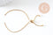 Base de bracelet réglable acier doré 14k chaine vénitienne 22cm,création bijoux sans nickel,bracelet acier inoxydable , x1 G5686