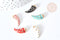 Breloque corne zamac doré émail coloré 19,5mm, pendentif porte bonheur, x1 G8073