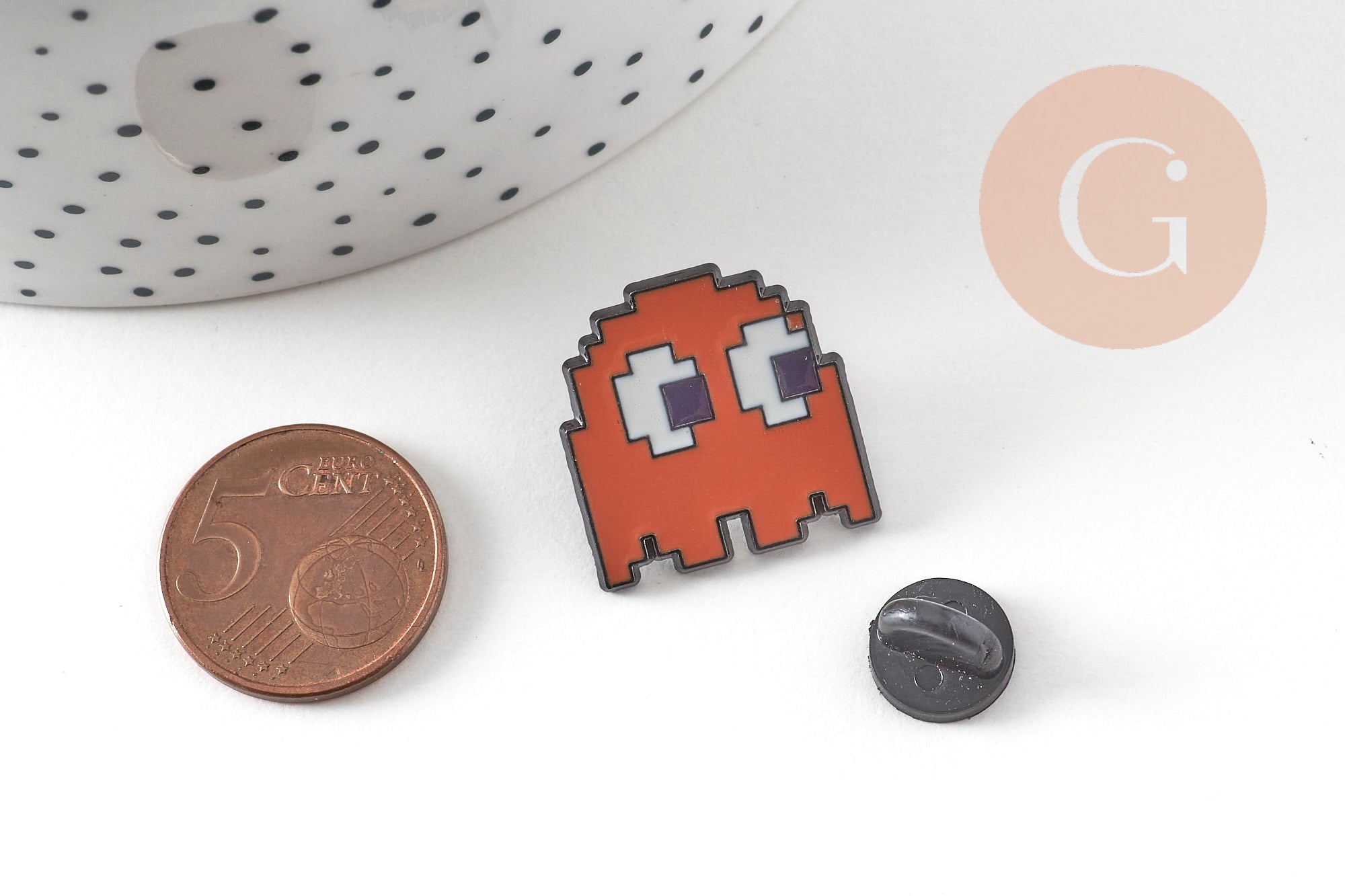 Broche pins Pac-Man Fantôme, x1 (G11074)