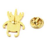 Broche pins insecte mystique doré émaillé,décoration veste, 28x19mm, x1 (G5542)