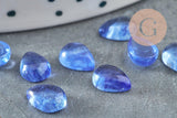 Cabochon goutte kyanite cianyte bleue naturelle 8x6mm, x1 G2266