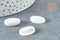 Cabochon ovale nacre blanche 18x13x4.5mm, x1 (G7376)
