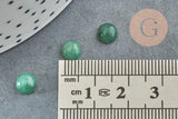 Cabochon rond aventurine naturelle 6mm, x1 (G8662)