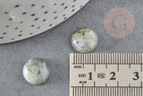 Cabochon rond labradorite naturelle 12mm, x1 (G1015)