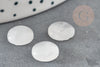 Cabochon rond quartz transparent naturel 10mm, x1 (G3936)