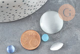 Cabochon verre multicolore couleurs et formes mélangées , x10 (G2251)