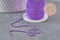 Chaine boule violette, fourniture créative, chaine bijou, création bijoux,chaine boule, chaine couleur,1.5mm, 5 mètres,G2679