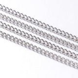 Chaine plate fer platine 3x2mm, x1 bobine de 100m (G7049)