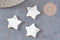 Charm etoile nacre blanche naturelle 25mm, x5 (G1082)
