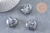 Coeur labradorite naturelle, labradorite naturelle roulée, pierre semi-precieuse, séance lithothérapie, 31mm, x1 G5615