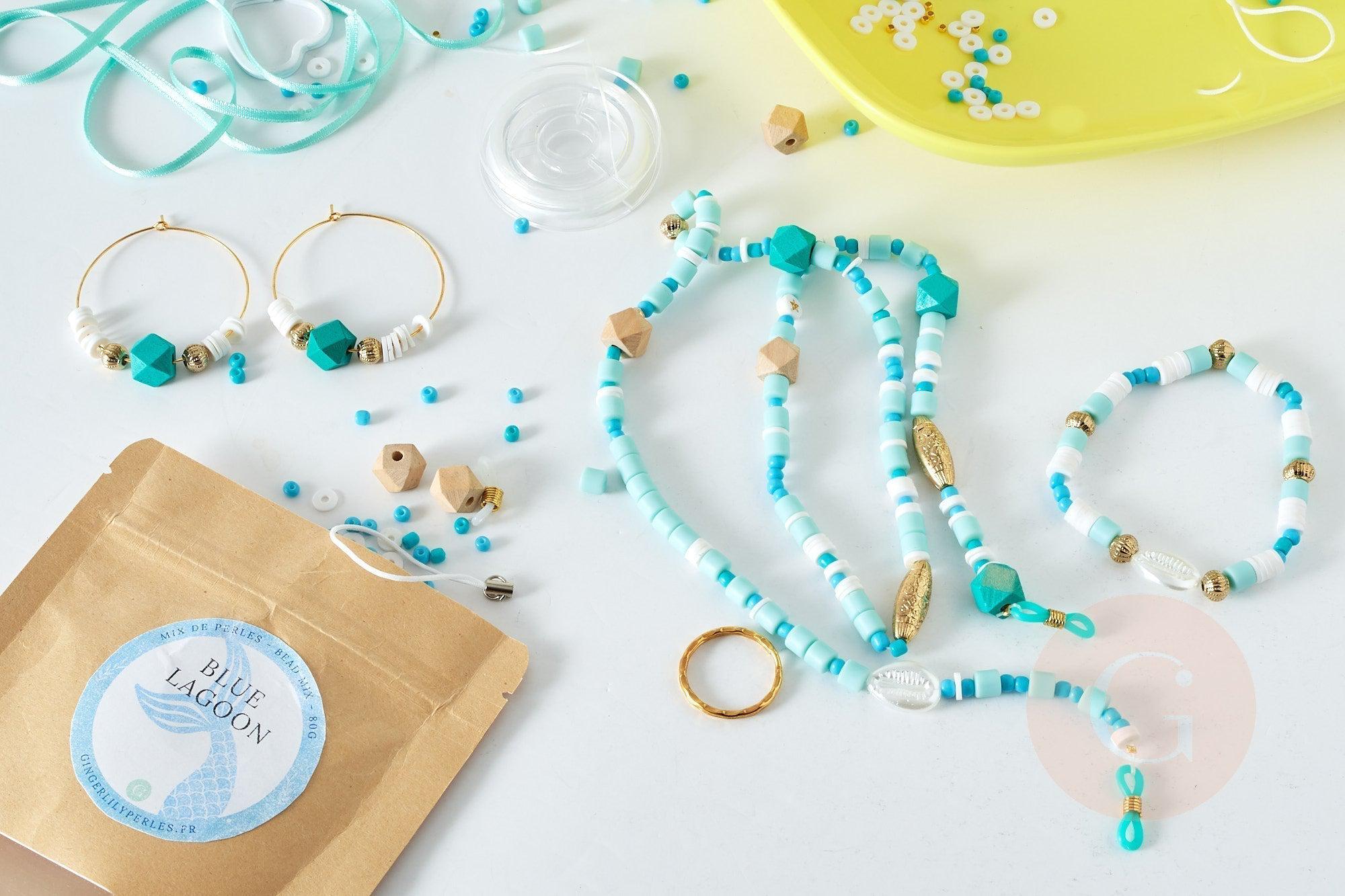 Coffret XXL 4 mélanges de perles pour bijoux DIY