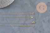 Necklace Fine chain with gold-filled clasp 45.7cm x1 (G2617)