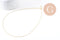 Collier chaine forçat dorée 16K 2.5microns 1.8mm/45cm, x1 (G1452)