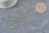 Satellite chain necklace, iron & gold-plated brass, 81.5cm, x1 (G11228)