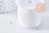 Metallic Blue Cord 4 shades polyester 0.8mm, metallic cord for jewelry, x1 meter (G10505)