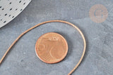 Cordon cuivre métalisé tressé cuivre polyester 1mm, x1 mètre (G8171)