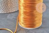 Cordón cola de ratón poliéster dorado claro 2mm, x5 metros (G11222)