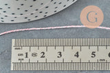 Cordon rose argent, ruban mariage,fourniture créative, scrapbooking, largeur 0.8mm, x1 ou x5 ou x10 mètre G4473