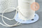 Cordon suédé blanc imitation cuir 4mm, x1 mètre (G0640)