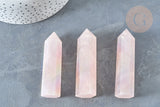 EP A RENOUVELER-Pointe quartz naturelle ange AURA 71-80mm, quartz naturel, pierre semi-precieuse, séance lithothérapie, la pièce G7211