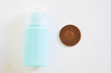 EP Bouteille plastique bleu, bouteille métal,emballage cosmétique, flacon cosmétique,cosmétique maison, contenant avion,5.7x2.3cm,10ml,G3067