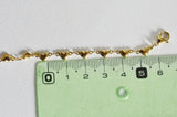 EP Bracelet acier dorée 14k cœur,un bracelet fantaisie sans nickel en acier inoxydable doré,2mm,21cm, x1 G5343