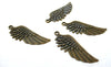 EP Breloque grande aile bronze,fourniture bronze, fourniture créative, pendentif bronze,aile bronze, création bijoux,sans nickel,5.6cm-