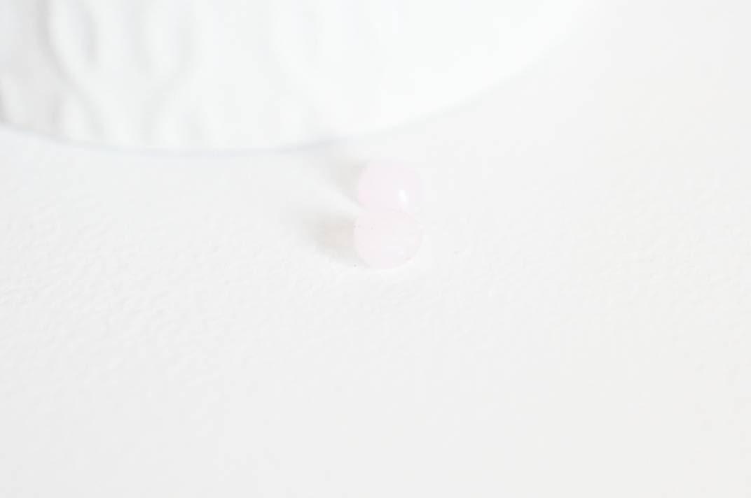 EP Cabochon rond quartz rose naturelle 6mm, x1 (G2228)
