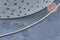 EP Chaine de cheville maille serpent très fine argent 925 massif 25.4cm,x1 (G8327)